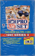 1991 Pro Set Football wax box 36 packs