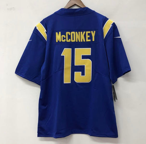 Ladd McConkey Los Angeles Chargers Official NFL NIKE Jersey blue