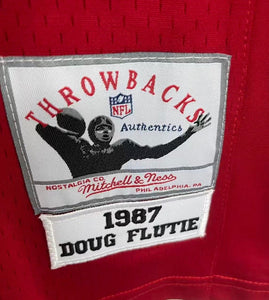Doug Flutie New England Patriots Official  NFL Mitchell & Ness Jersey