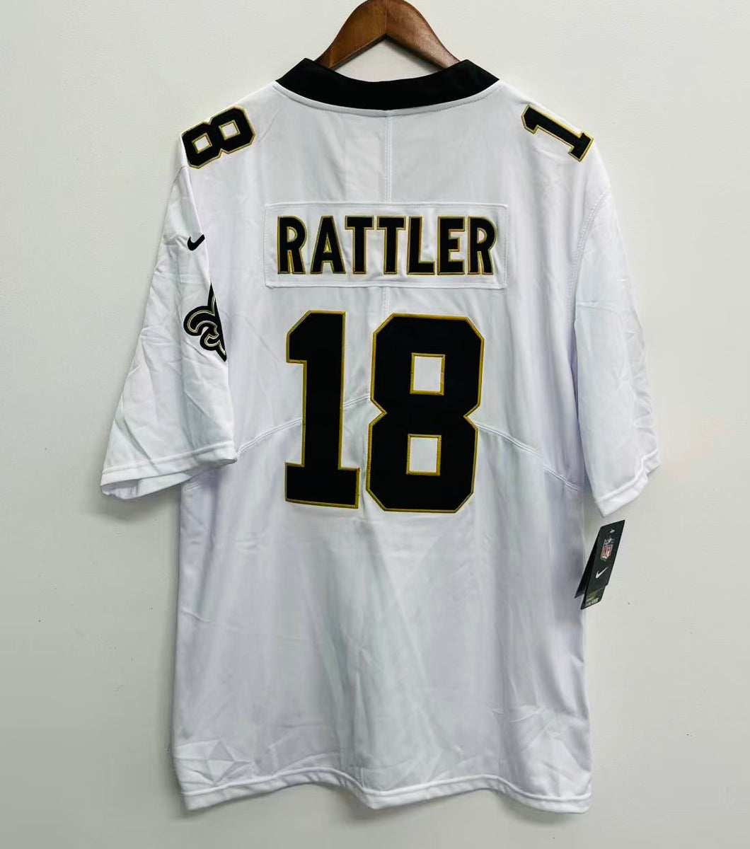 Spencer Rattler New Orleans Saints Official NFL Nike Jersey white