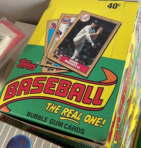 1987 Topps baseball wax box 36 packs