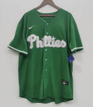 Any Name and Number customized YOUTH KIDS Philadelphia Phillies Green St. Patrick’s Day Official MLB Nike jersey