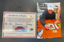Bo Nix autographed Denver Broncos jersey COA & Photo signing