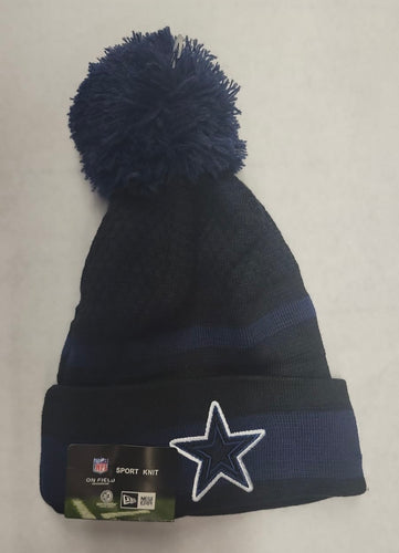 Dallas Cowboys NFL New Era winter Hat with Pom Pom