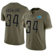 Alex Anzalone YOUTH KIDS Detroit Lions Official NFL Nike Salute to Service Jersey