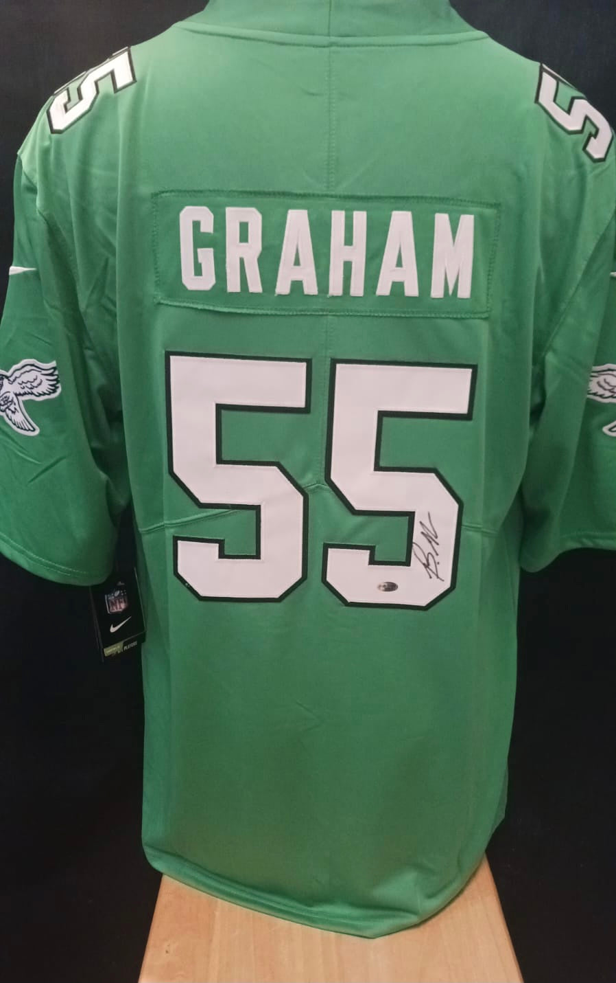 Brandon Graham autographed Philadelphia Eagles Nike jersey COA photo signing