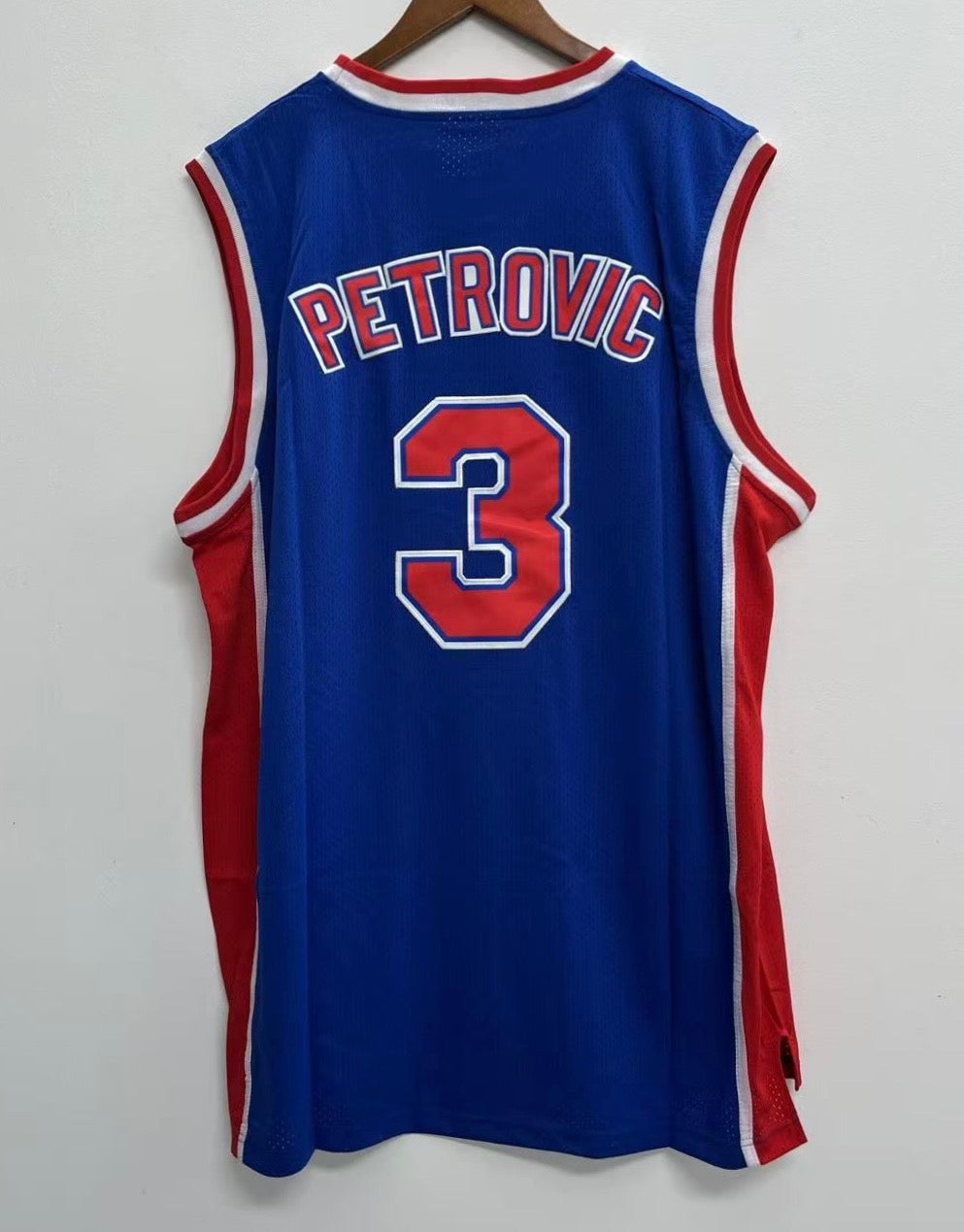 Dražen Petrović New Jersey Nets Official NBA Adidas Jersey