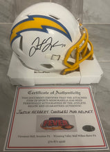 Justin Herbert Autographed Los Angeles Chargers Mini Helmet with COA