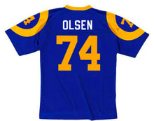 Merlin Olsen 1974 Los Angeles Rams NFL Mitchell & Ness Jersey blue