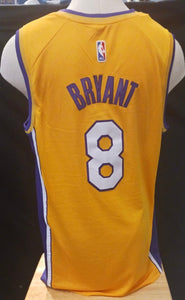 Kobe Bryant Los Angeles Lakers Jersey #8 Yellow Nike