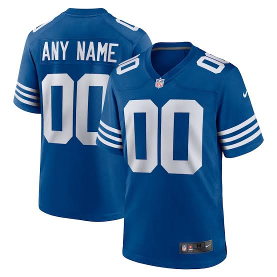 Any name & Number customized Indianapolis Colts Official NFL Nike Jersey blue