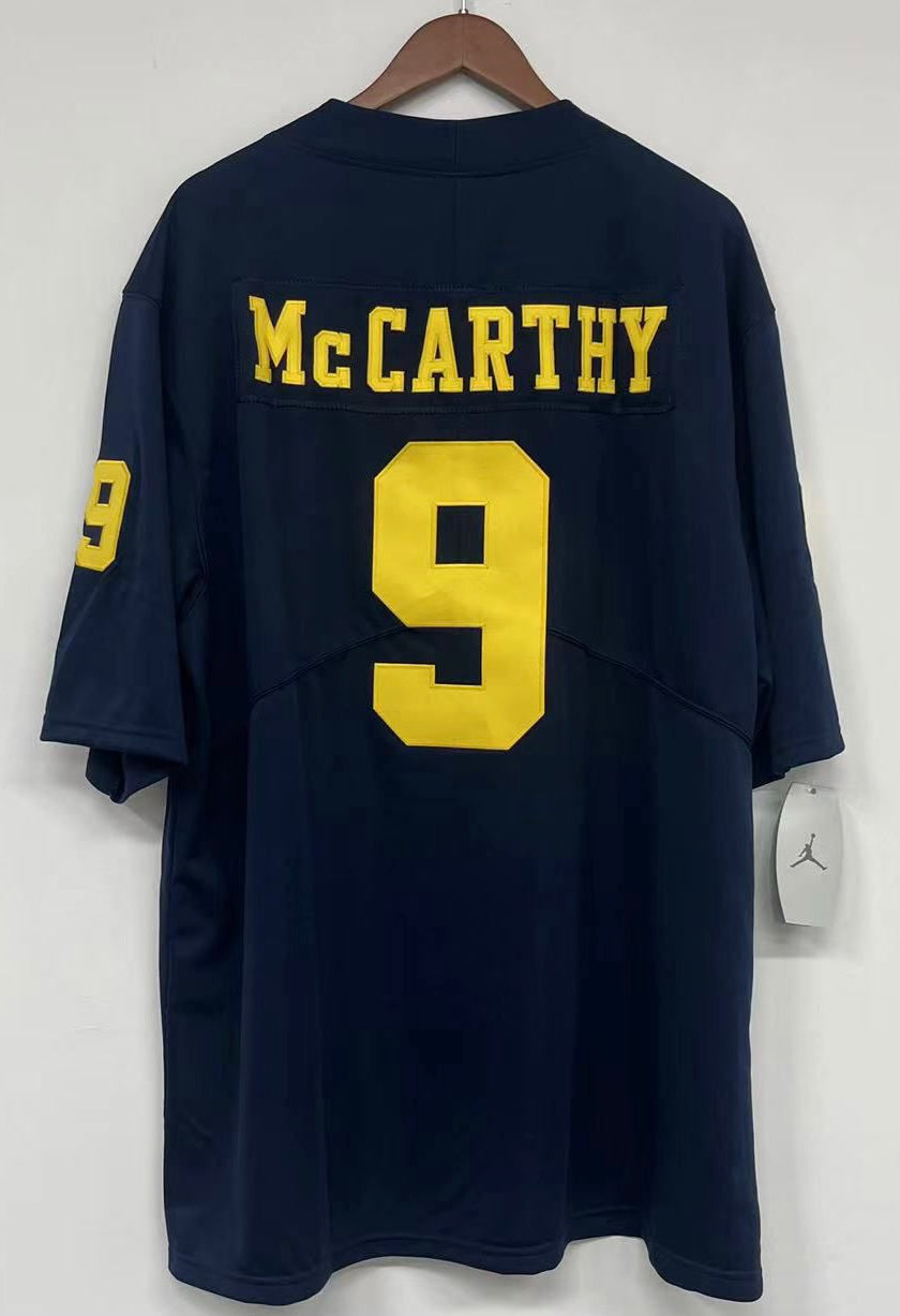 jj mccarthy number 9 jersey michigan wolverines football