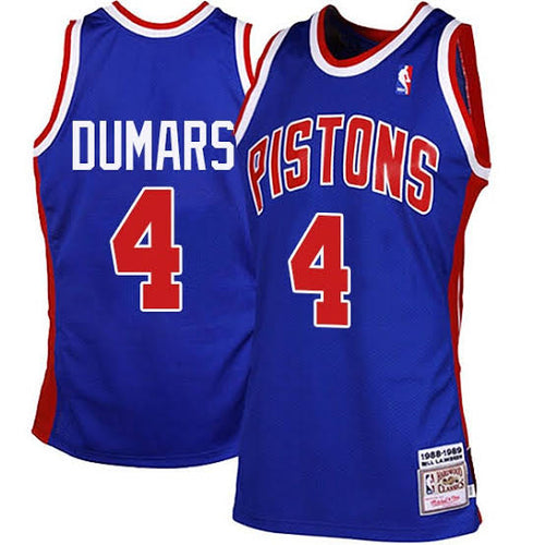Joe Dumars Detroit Pistons Official NBA Jersey Mitchell & Ness