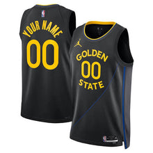 Choose Any Name & Number Golden State Warriors YOUTH KIDS Official NBA Jordan brand Jersey black