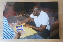 Magic Johnson Los Angeles Lakers autographed  jersey COA Photo signing