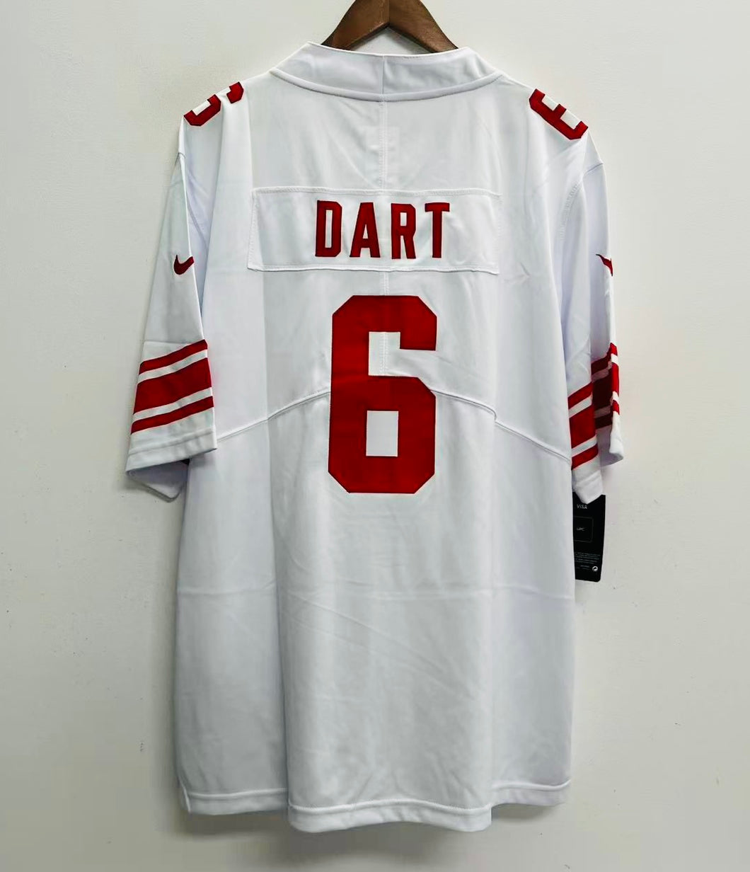 Jaxson Dart New York Giants Official NFL Nike Jersey white