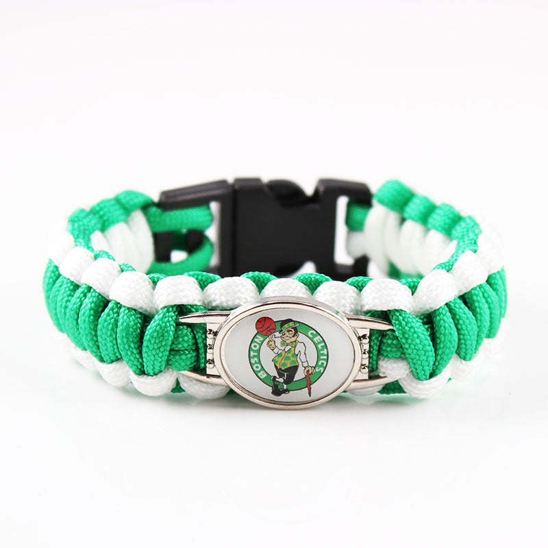 Boston Celtics snap clasp bracelet