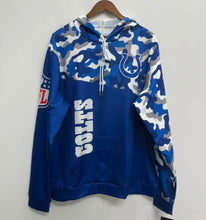 Indianapolis Colts color camouflage light weight hoodie