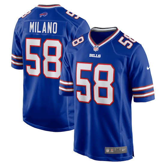 Matt Milano Buffalo Bills Jersey blue Nike