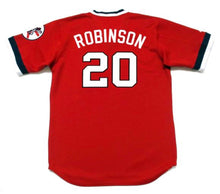 Frank Robinson Cleveland Indians Official MLB Majestic Jersey red