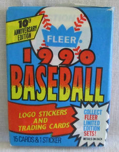 1990 Fleer Baseball wax box 36 packs