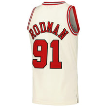 Dennis Rodman Chicago Bulls Official NBA Jersey Mitchell & Ness cream color
