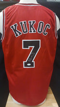 Toni Kukoc autographed jersey JSA Witnessed Sticker