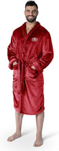 San Francisco 49ers Men’s/Woman Official NFL bath robe 26x47 one size fits most