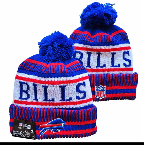 Buffalo Bills Hat with Pom Pom