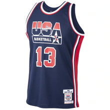 Chris Mullin USA Olympic Basketball Jersey Mitchell & Ness blue