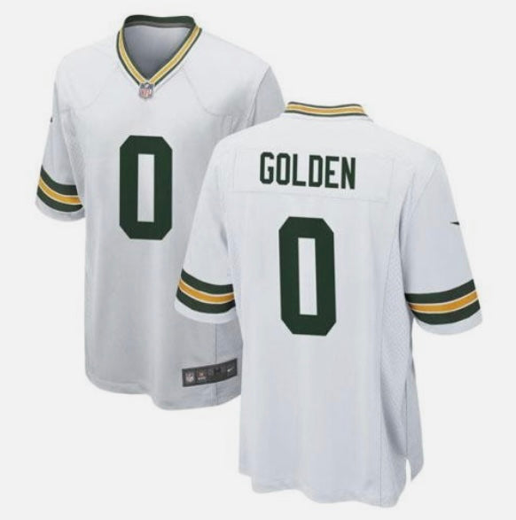 Matthew Golden #0 YOUTH KIDS Green Bay Packers Official NFL Jersey White