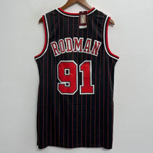 Dennis Rodman YOUTH KIDS Chicago Bulls Mitchell & Ness Jersey black pinstripes