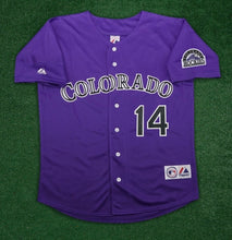 Andres Galarraga Colorado Rockies Official MLB Majestic Jersey Purple