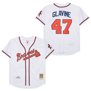 Tom Glavine Atlanta Braves 1995 Mitchell & Ness