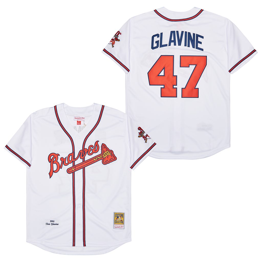 Tom Glavine Atlanta Braves 1995 Mitchell & Ness