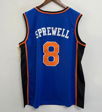 Latrell Sprewell New York Knicks Official NBA Mitchell & Ness Jersey blue