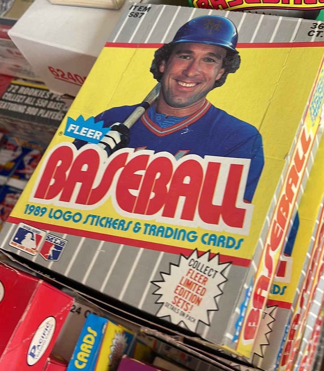 1991 Fleer baseball wax box 36 packs