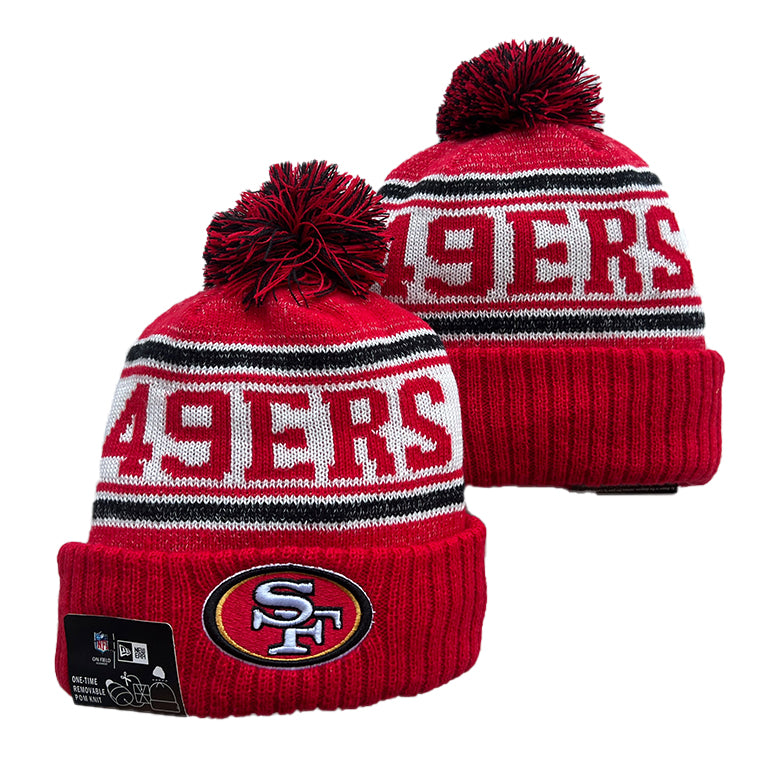 San Francisco 49ers NFL New Era winter Hat with Pom Pom