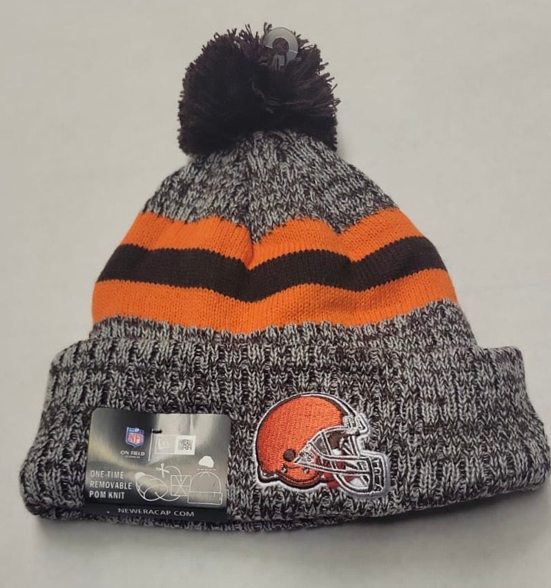 Cleveland Browns NFL New Era winter Hat with Pom Pom