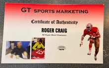 Roger Craig San Francisco autographed jersey with COA