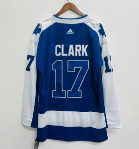 Wendel Clark Toronto Maple Leafs Official NHL Adidas Jersey blue