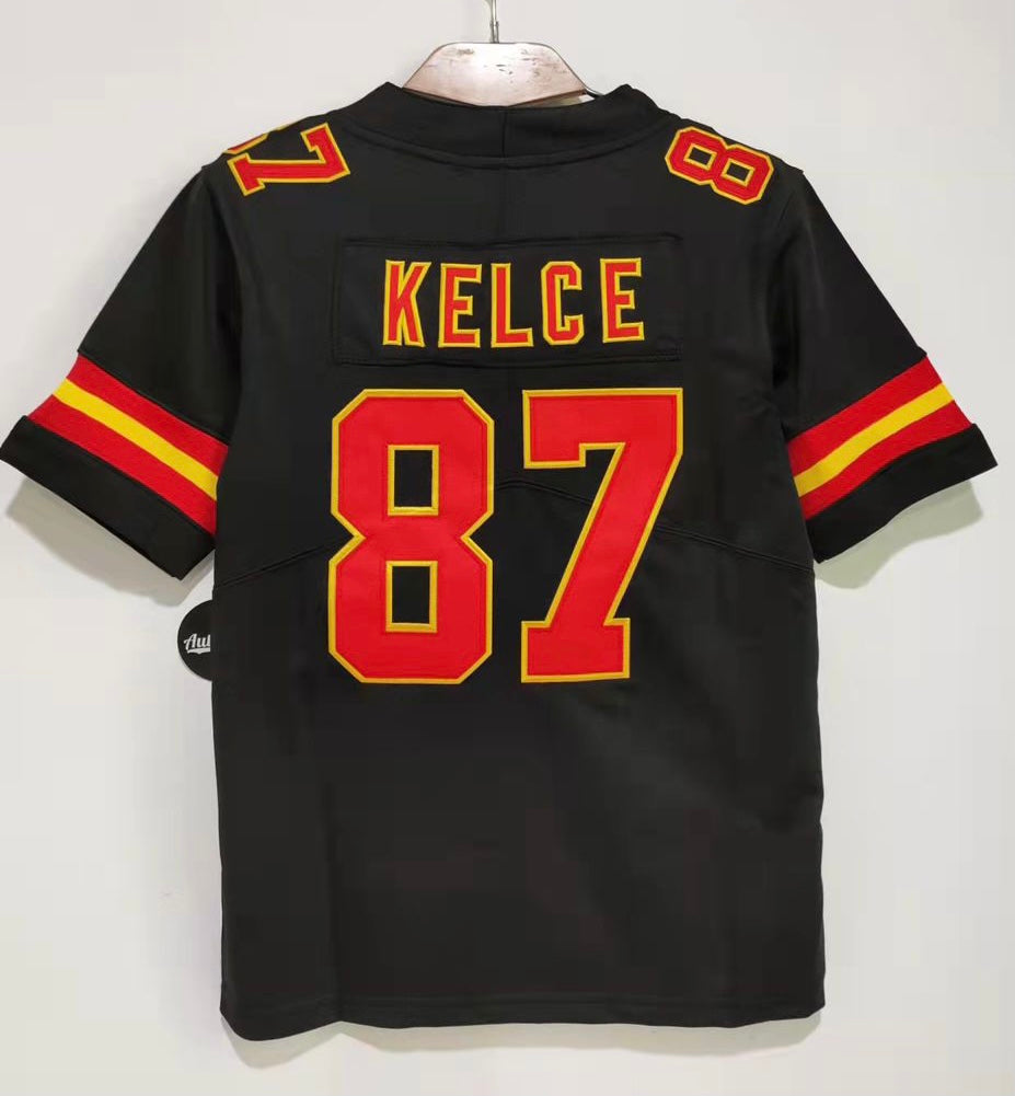 Travis Kelce YOUTH Classic Authentics Kansas City Chiefs Jersey black