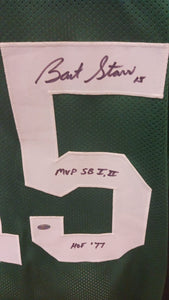 Bart Starr Green Bay Packers autographed jersey COA