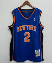 Larry Johnson New York Knicks Official NBA Mitchell & Ness Jersey blue