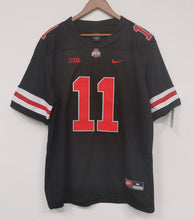 Jaxon Smith-Njigba Ohio State Buckeyes jersey Nike Black with red numbers