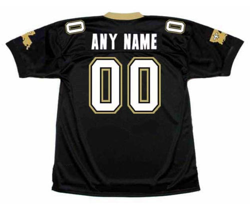 Any name & Number customized 1970’s 80’s New Orleans Saints NFL Mitchell & Ness Jersey black