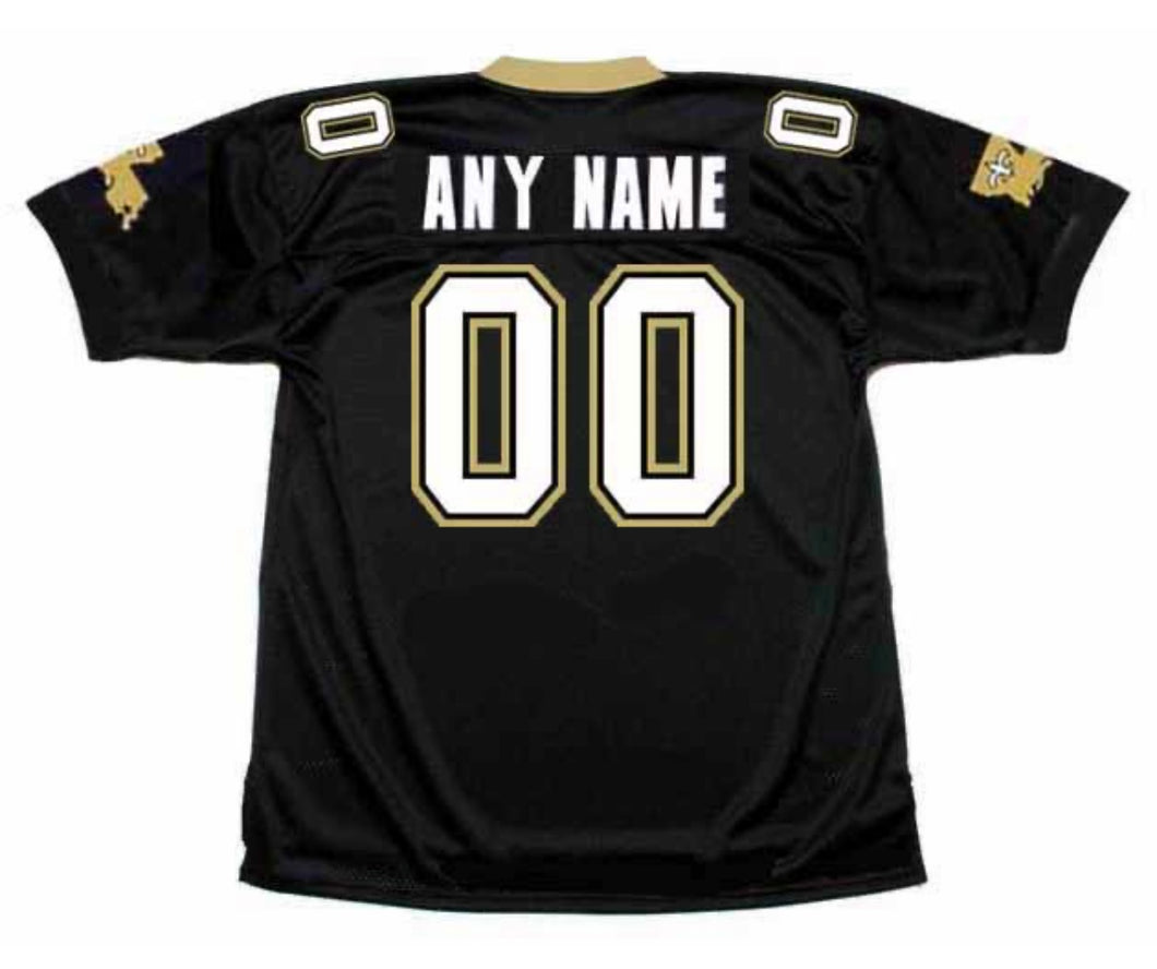 Any name & Number customized 1970’s 80’s New Orleans Saints NFL Mitchell & Ness Jersey black