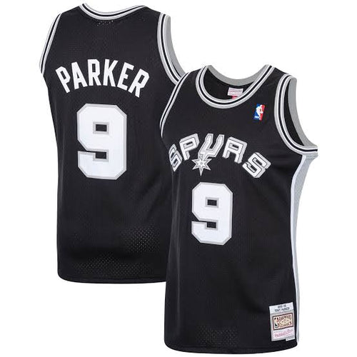 Tony Parker San Antonio Spurs Official NBA Mitchell & Ness Jersey Black