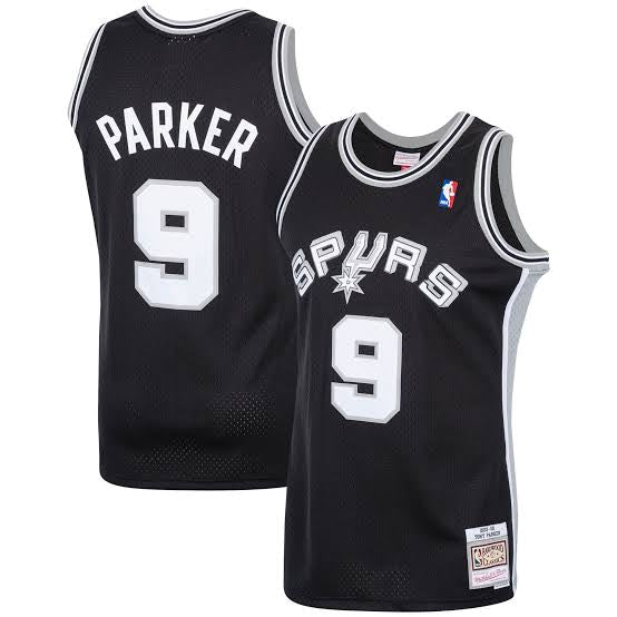 Tony Parker San Antonio Spurs Official NBA Mitchell & Ness Jersey Black