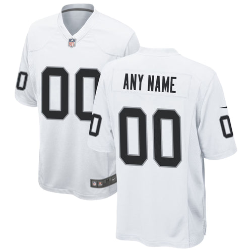 Las Vegas Raiders Any Name & Number customized YOUTH KIDS Official NFL Jersey white
